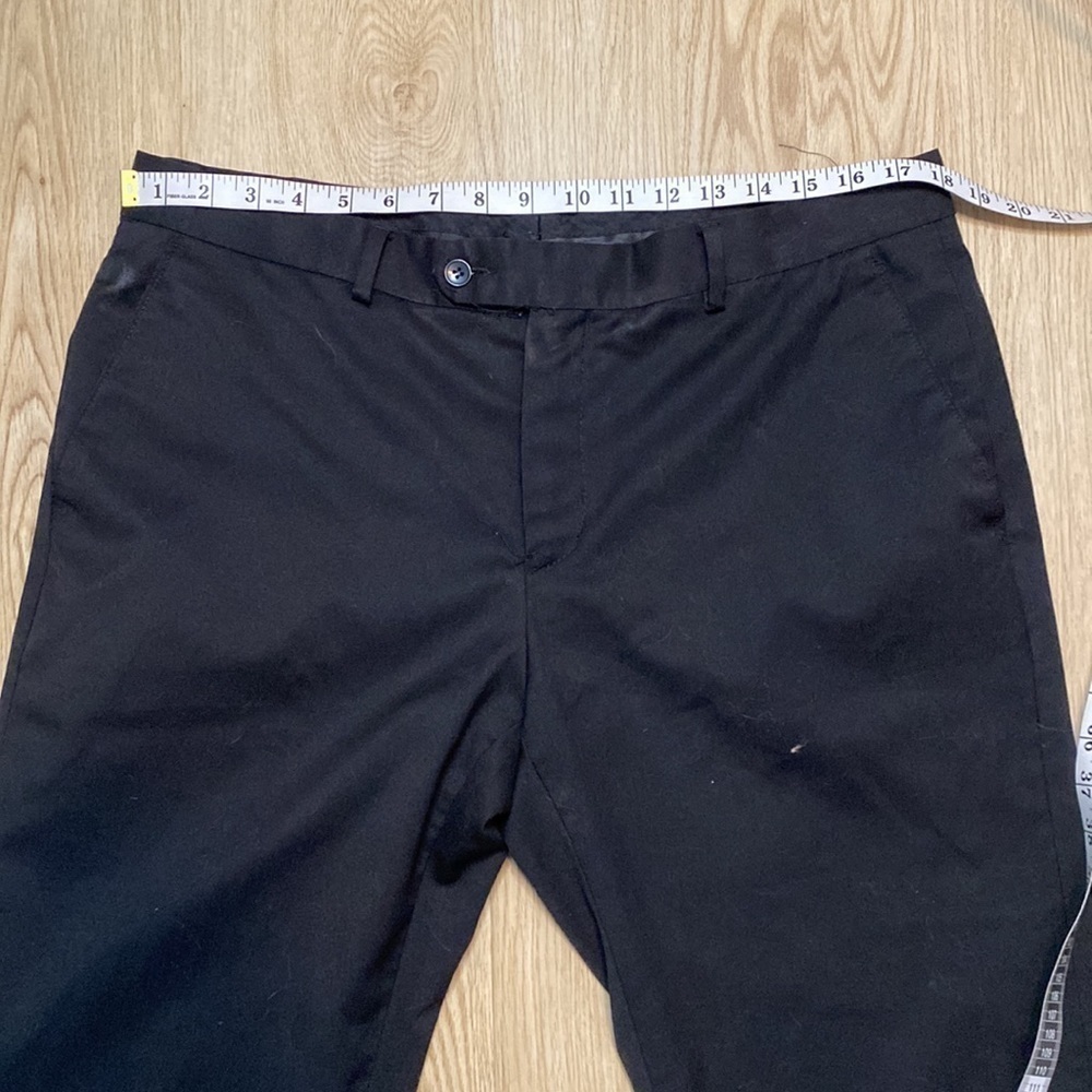 Classic Minimalist Zenformen Men's Black Trousers Timeless Tailored Pants 36R - Picture 8 of 11